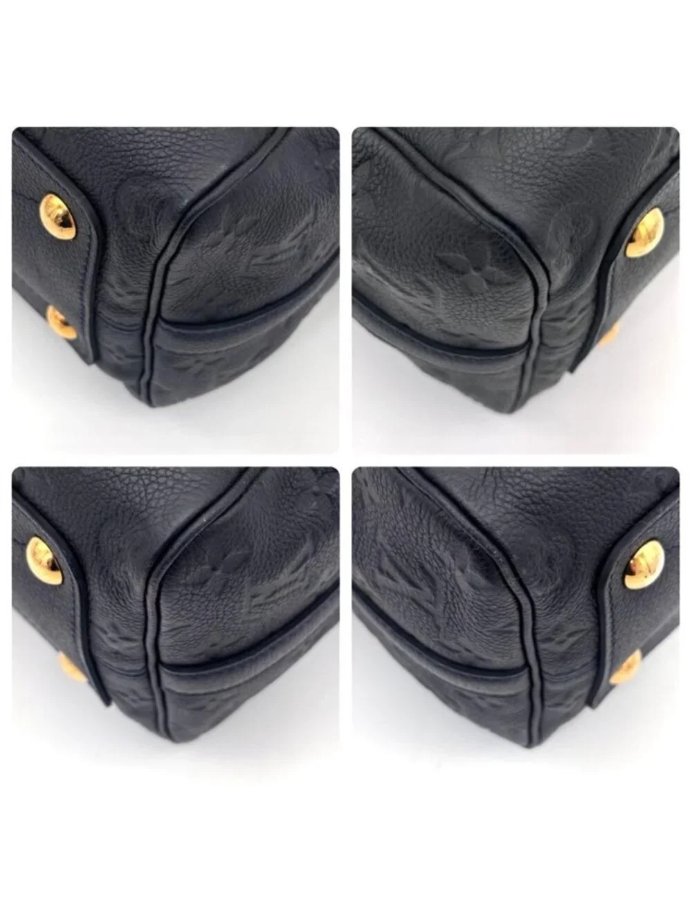 Louis Vuitton Monogram Empreinte Speedy Bandouliere 25 Noir Handbag